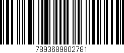 Código de barras (EAN, GTIN, SKU, ISBN): '7893689802781'