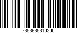 Código de barras (EAN, GTIN, SKU, ISBN): '7893689819390'