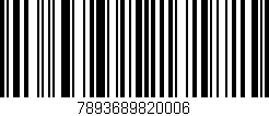 Código de barras (EAN, GTIN, SKU, ISBN): '7893689820006'
