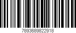 Código de barras (EAN, GTIN, SKU, ISBN): '7893689822918'