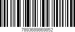 Código de barras (EAN, GTIN, SKU, ISBN): '7893689869852'
