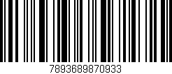 Código de barras (EAN, GTIN, SKU, ISBN): '7893689870933'