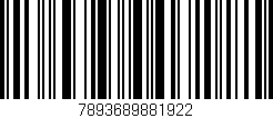 Código de barras (EAN, GTIN, SKU, ISBN): '7893689881922'