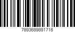 Código de barras (EAN, GTIN, SKU, ISBN): '7893689891716'
