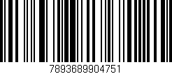 Código de barras (EAN, GTIN, SKU, ISBN): '7893689904751'