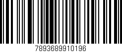 Código de barras (EAN, GTIN, SKU, ISBN): '7893689910196'