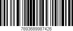 Código de barras (EAN, GTIN, SKU, ISBN): '7893689987426'