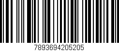 Código de barras (EAN, GTIN, SKU, ISBN): '7893694205205'