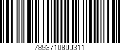 Código de barras (EAN, GTIN, SKU, ISBN): '7893710800311'