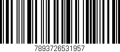Código de barras (EAN, GTIN, SKU, ISBN): '7893726531957'
