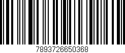 Código de barras (EAN, GTIN, SKU, ISBN): '7893726650368'