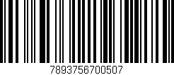 Código de barras (EAN, GTIN, SKU, ISBN): '7893756700507'