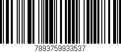 Código de barras (EAN, GTIN, SKU, ISBN): '7893759933537'