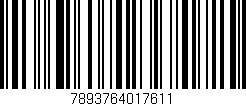 Código de barras (EAN, GTIN, SKU, ISBN): '7893764017611'