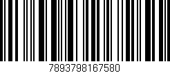 Código de barras (EAN, GTIN, SKU, ISBN): '7893798167580'