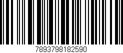 Código de barras (EAN, GTIN, SKU, ISBN): '7893798182590'