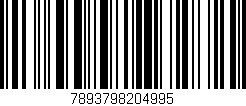 Código de barras (EAN, GTIN, SKU, ISBN): '7893798204995'