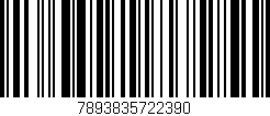 Código de barras (EAN, GTIN, SKU, ISBN): '7893835722390'