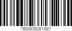 Código de barras (EAN, GTIN, SKU, ISBN): '7893838261087'