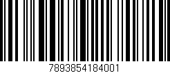 Código de barras (EAN, GTIN, SKU, ISBN): '7893854184001'