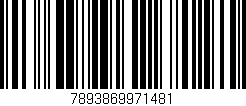 Código de barras (EAN, GTIN, SKU, ISBN): '7893869971481'