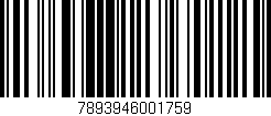 Código de barras (EAN, GTIN, SKU, ISBN): '7893946001759'