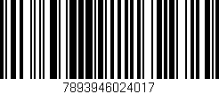 Código de barras (EAN, GTIN, SKU, ISBN): '7893946024017'