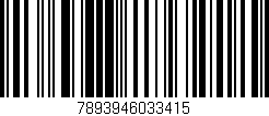 Código de barras (EAN, GTIN, SKU, ISBN): '7893946033415'