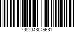 Código de barras (EAN, GTIN, SKU, ISBN): '7893946045661'