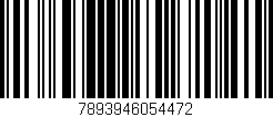 Código de barras (EAN, GTIN, SKU, ISBN): '7893946054472'