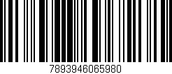 Código de barras (EAN, GTIN, SKU, ISBN): '7893946065980'