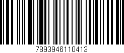 Código de barras (EAN, GTIN, SKU, ISBN): '7893946110413'