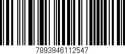 Código de barras (EAN, GTIN, SKU, ISBN): '7893946112547'