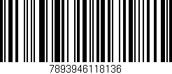 Código de barras (EAN, GTIN, SKU, ISBN): '7893946118136'