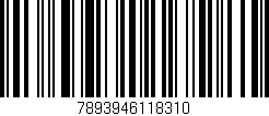 Código de barras (EAN, GTIN, SKU, ISBN): '7893946118310'