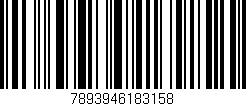 Código de barras (EAN, GTIN, SKU, ISBN): '7893946183158'