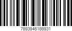 Código de barras (EAN, GTIN, SKU, ISBN): '7893946188931'
