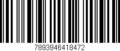 Código de barras (EAN, GTIN, SKU, ISBN): '7893946418472'