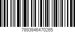 Código de barras (EAN, GTIN, SKU, ISBN): '7893946470265'
