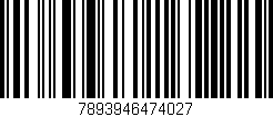 Código de barras (EAN, GTIN, SKU, ISBN): '7893946474027'