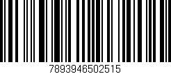 Código de barras (EAN, GTIN, SKU, ISBN): '7893946502515'