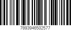 Código de barras (EAN, GTIN, SKU, ISBN): '7893946502577'