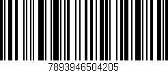 Código de barras (EAN, GTIN, SKU, ISBN): '7893946504205'