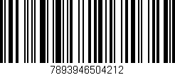 Código de barras (EAN, GTIN, SKU, ISBN): '7893946504212'