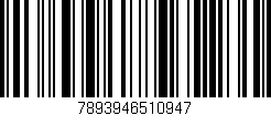 Código de barras (EAN, GTIN, SKU, ISBN): '7893946510947'