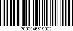 Código de barras (EAN, GTIN, SKU, ISBN): '7893946519322'