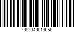 Código de barras (EAN, GTIN, SKU, ISBN): '7893948016058'