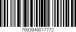 Código de barras (EAN, GTIN, SKU, ISBN): '7893948017772'