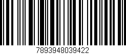 Código de barras (EAN, GTIN, SKU, ISBN): '7893948039422'