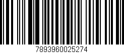 Código de barras (EAN, GTIN, SKU, ISBN): '7893960025274'